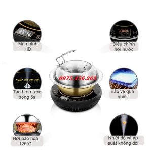 Nồi lẩu hơi gia đình , nồi hấp thủy nhiệt giá rẻ nhất hiện nay