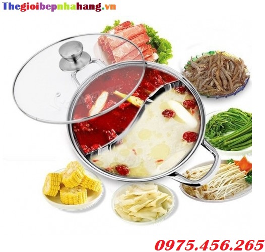 Bán nồi lẩu inox 2 ngăn loại tròn giá tốt nhất tại hồ chí minh