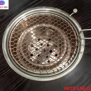 Vỉ nướng đồng nguyên chất bếp nướng than hoa âm bàn hút dương tại Hà Nội