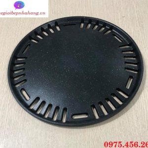 Vỉ nướng gang chống dính mặt trơn lò nướng than hoa âm bàn hút âm tại Hồ Chí Minh