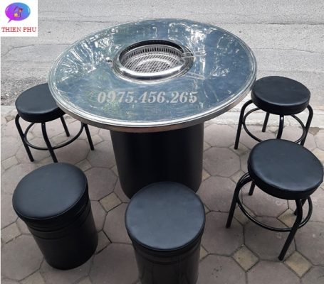 Bộ bàn ghế lẩu nướng không khói giá rẻ tại Hà Nội