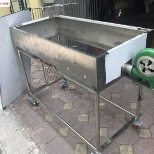 Bếp nướng than hoa tự chế, lò nướng than hoa ngoài trời