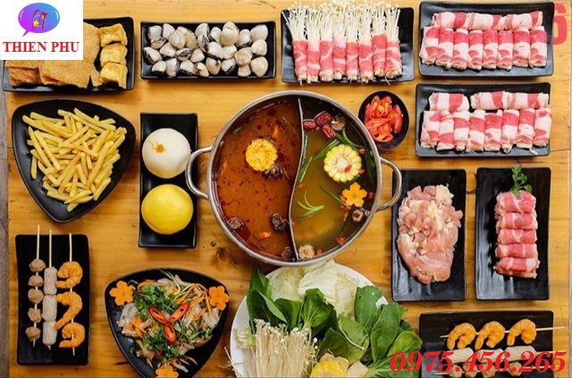 Bếp lẩu buffer hong kong 2 ngăn tròn âm bàn