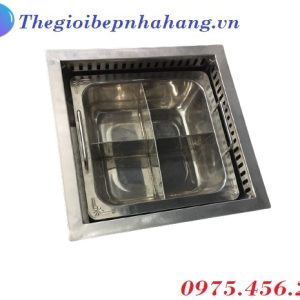 Bếp lẩu haidilao hồng kong 4 ngăn âm bàn giá rẻ hà nội