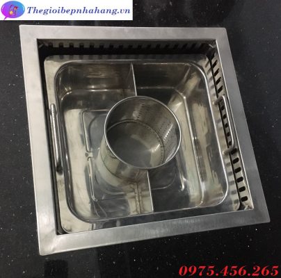 Giá bếp lẩu haidilao hồng kong 3 ngăn âm bàn tại đồng nai