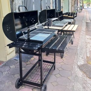 Những mẫu lò nướng than thùng phi ngoài trời chân đứng giá rẻ