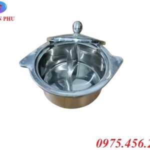 Bán nồi lẩu 2 ngăn inox mini cô đơn dùng cho 1 người ăn giá rẻ Cần Thơ
