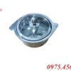 Giá nồi lẩu mini cô đơn 2 ngăn có nắp đậy dành cho 1 người ăn tại Hải Phòng