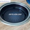 Bếp lẩu nướng 2 trong 1 âm bàn tròn bằng điện giá rẻ Hải Phòng