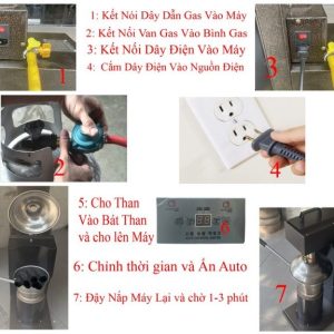 Cách sử dụng máy mồi than siêu tốc
