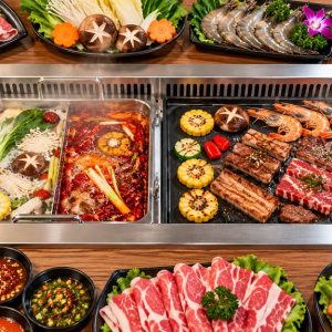 Cung cấp bếp lẩu nướng 2 trong 1 âm bàn đa năng tại Hà Nội