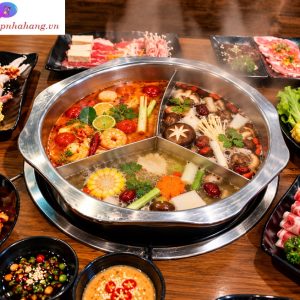 Cung cấp nồi nấu lẩu 3 ngăn tròn cho nhà hàng tại Hà Nội
