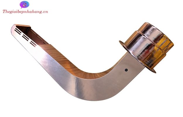 Giá vòi hút mùi bếp nướng cong màu đồng tại hà nội
