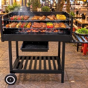 Mua bếp nướng than hoa BBQ ngoài trời giá rẻ ở đâu